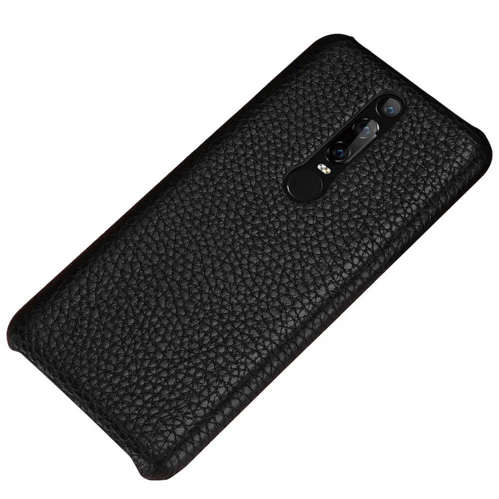 Hunreone личи полоса Высокое качество Роскошный чехол из натуральной кожи для huawei mate 20 20 Pro mate 20X mate 20 Lite mate RS
