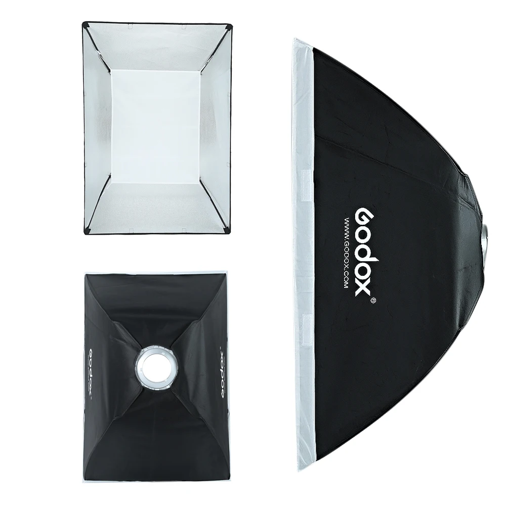 Софтбокс Godox 60*60/60*90/90*90/70*100/80*120 Портативный Прямоугольный софтбокс с боуэнсом