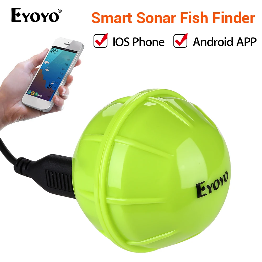Eyoyo E1 беспроводной рыболокатор портативный гидролокатор сенсор эхолот Bluetooth