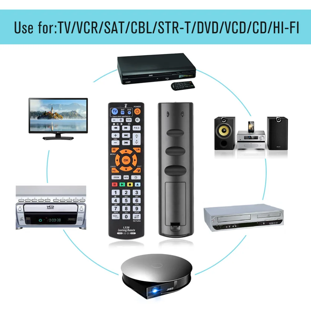Умный пульт дистанционного управления с функцией обучения для TV CBL DVD SAT Chunghop L336