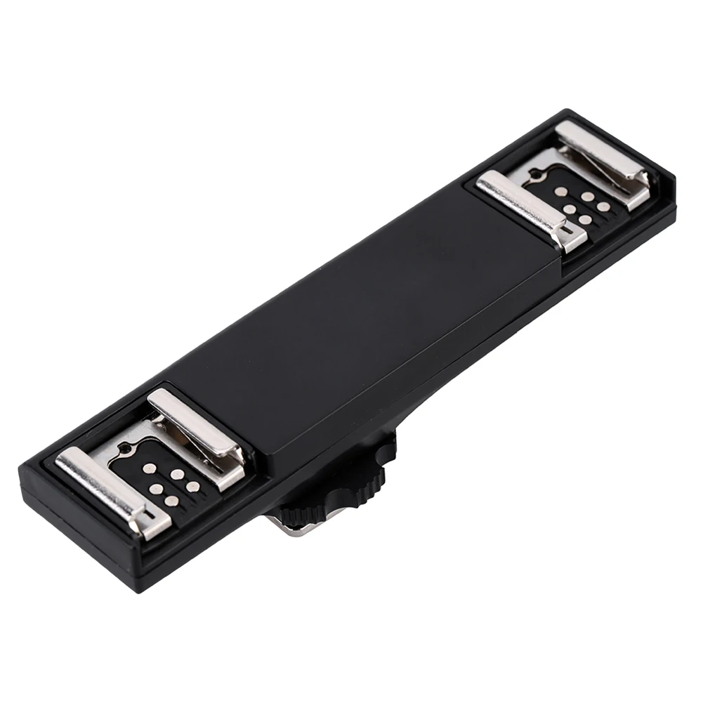 DSLR Двойной Горячий башмак вспышки Speedlite свет кронштейн Splitter для Canon 7DII 70D 5DR/RS 5diii 6D