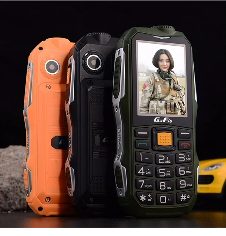 Gofly F7000 противоударный Прочный уличный громкий звуковой фонарь для мобильного телефона, FM, долгий режим ожидания, Дополнительный внешний аккумулятор, Bluetooth, SOS, скоростной циферблат