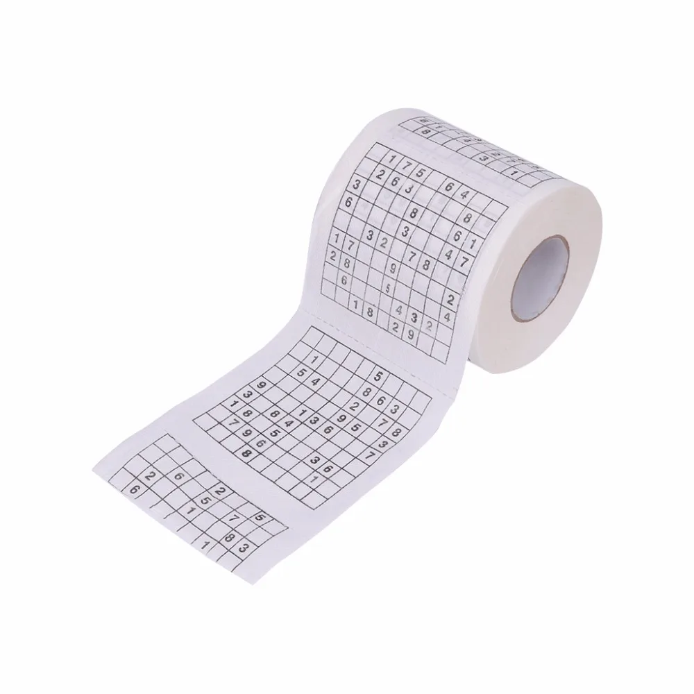 

Durable Sudoku Su Printed Tissue Paper Toilet Roll Paper Good Puzzle Game Health Sanitary Paper Toilet Tissue