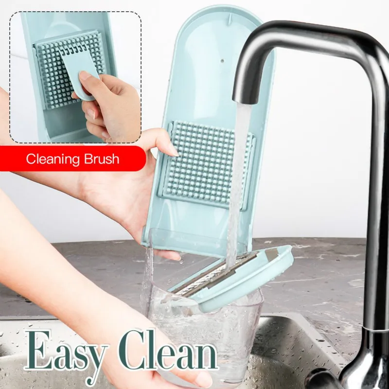 Устройство резки овощей и фруктов ручной мандолин измельчитель для лука чеснока