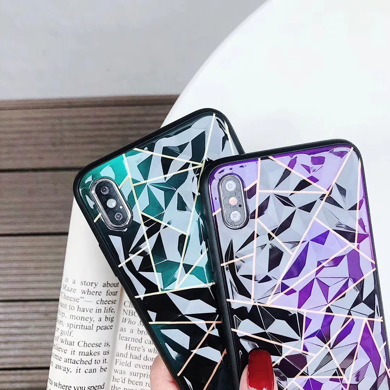 3D чехол с алмазным узором для huawei P20 lite/p20 pro mate 20 геометрический треугольный Nova 3/3i/4