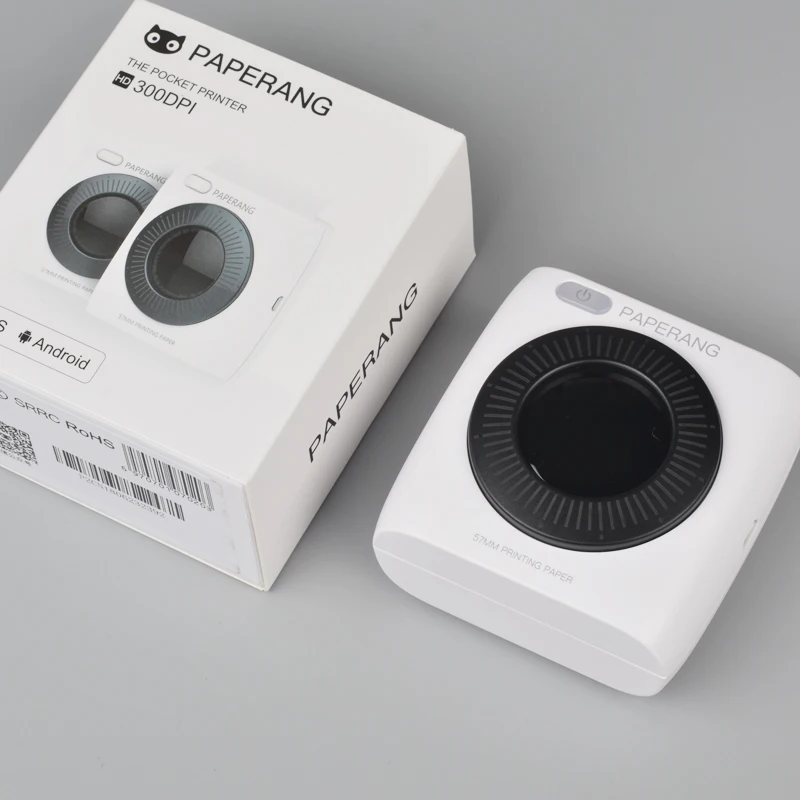 Портативный карманный принтер PAPERANG P2 с Bluetooth термопечать фотопечать HD наклейка