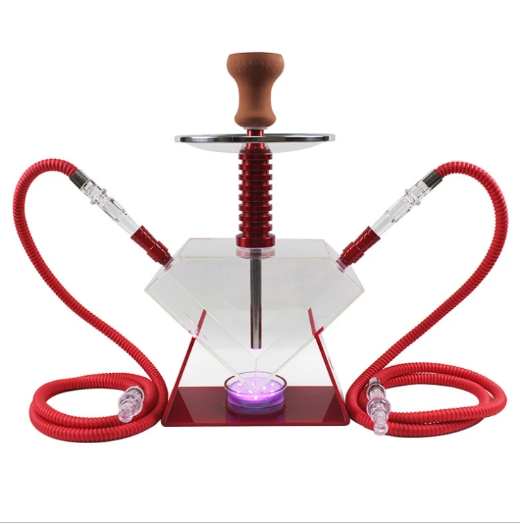 Армейский зеленый Маленький размер прозрачного стекла в арабском стиле Hookahs огромный пар кальян chicha испаритель наргилии водные трубки для курения - Цвет: Армейский зеленый