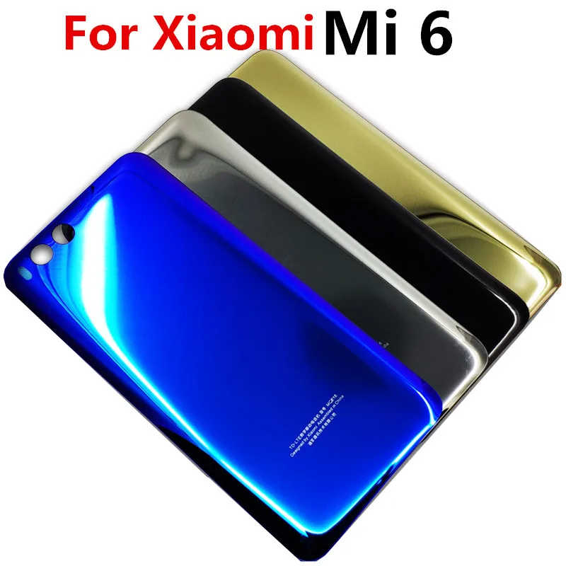 Для Xiaomi Mi6 крышка батареи задняя корпуса чехол для Mi 6 дверь стеклянная панель
