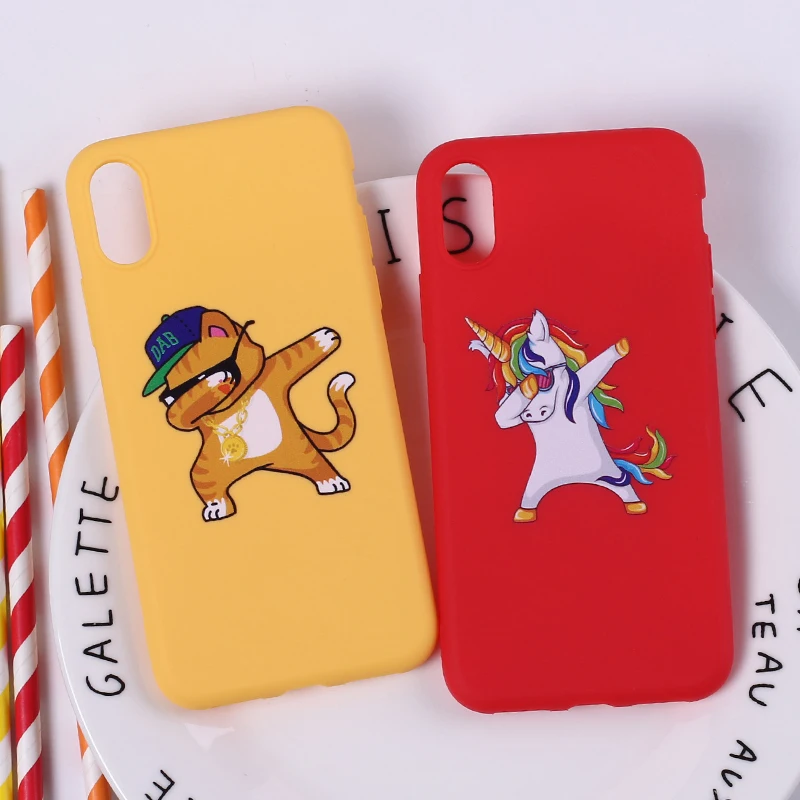 

Cute Cartoon Panda Dab Swag On Soft Silicone Phone Case Coque Fundas For iPhone 12 11 Pro Max 7 7Plus 6S 6Plus 8 8Plus X XS Max