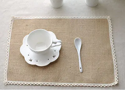 Из натурального джута салфетки пастырской настольные Коврики для кухни