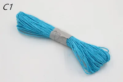 25 м ширина 2 мм монохромная бумажная веревка для DIY подарок Свадебная Упаковка декор рукоделие скрапбук события вечерние ремесла аксессуары для дома - Цвет: C1