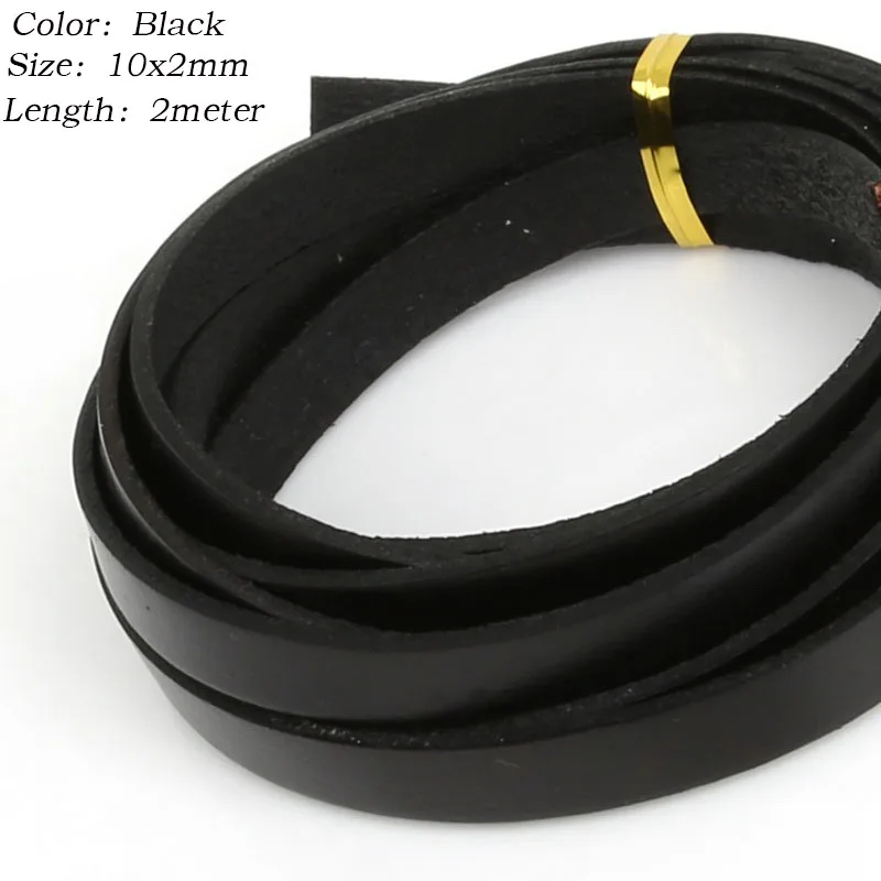 Шнур из 100% натуральной кожи ширина 3/6/10 мм толщина 2 мм|diy jewelry findings|jewelry findingsrope string |