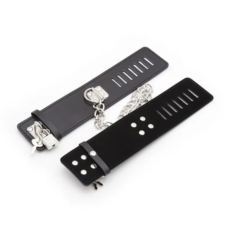 Мужские и женские наручники из искусственной кожи 1 пара наручников на запястье