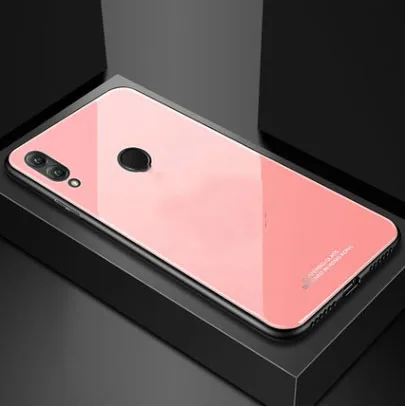 Стеклянный чехол для Xiao mi 9 mi 9 SE mi 8 mi 8 Lite Play F1 силиконовая рамка+ стеклянная крышка на Xio mi Red mi Note 7 Fundas Red mi GO Coque
