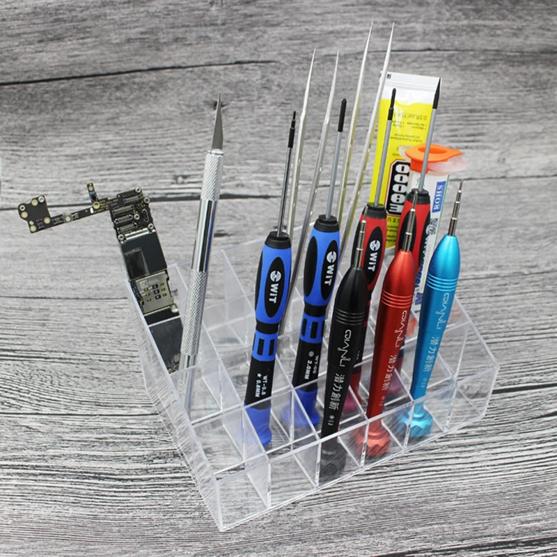 PHONEFIX прозрачный акриловый контейнер ящик для хранения с многофункциональной