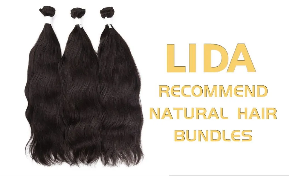 LIDA Brazilian Loose Wave Bundles Human Hair 1/3/4 Bundles Deal 16-26inches Non Remy Hair Weave Extension On Sale