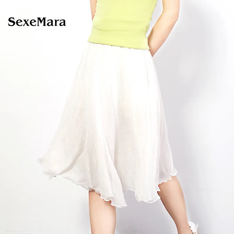 Летние реальная мода Новый 2017 европейских и американских шифон Цвет Высокая