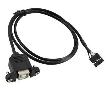 Free DHL 100pcs/lot PC HOST Case Mainboard Internal 5Pin USB Female to B Data Dupont Cable Cord Panel Mount For Printer |