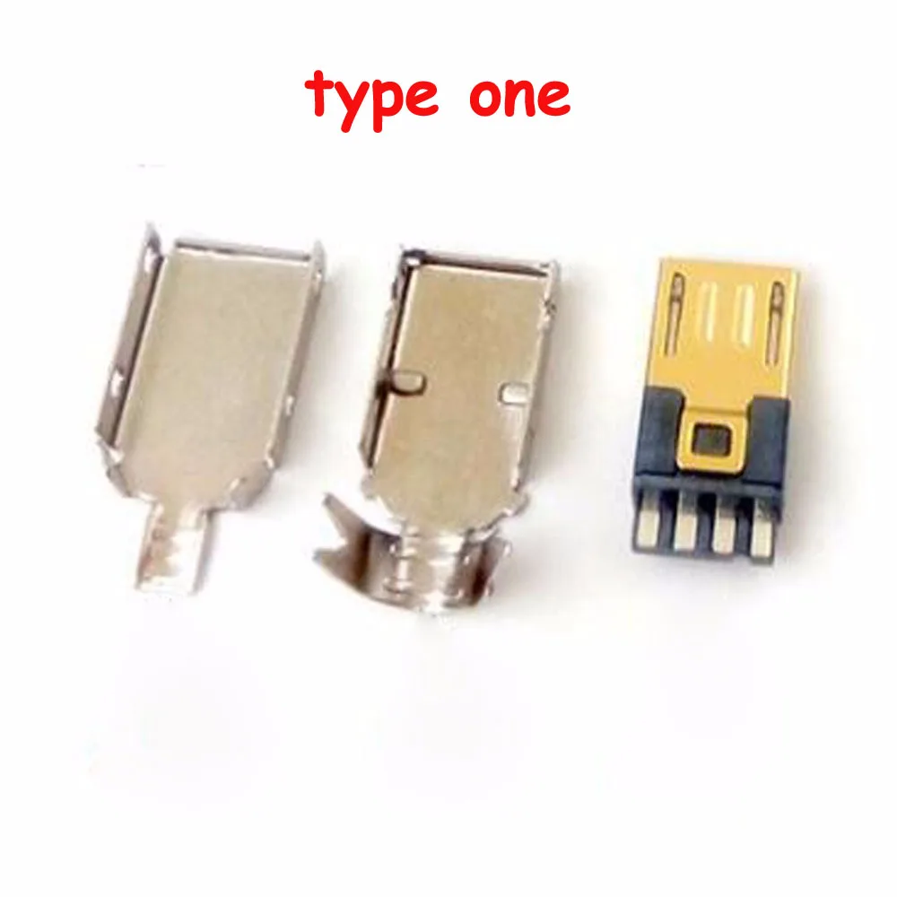 30 шт. позолоченные штекеры Micro USB с металлическим корпусом|Коннекторы и разъёмы| |