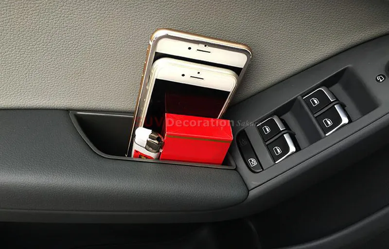 Аксессуары для Audi A4 B8 2008-2015 подлокотник внутренней входной двери ящик хранения
