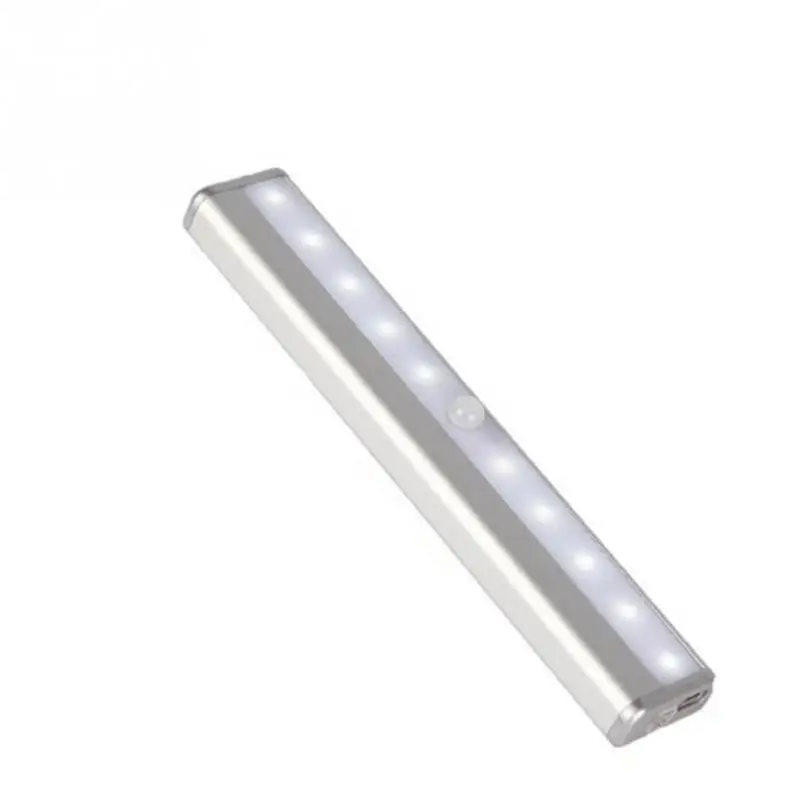 Светильник с датчиком движения перезаряжаемый от USB 10 светодиодов|usb pir|lamp lamplampe