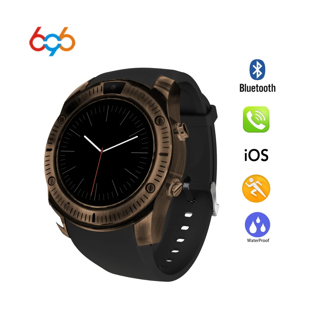 696 2018 умные часы для iphone KY003 1 54 дюймов винтажные Bluetooth Наручные шагомер телефона