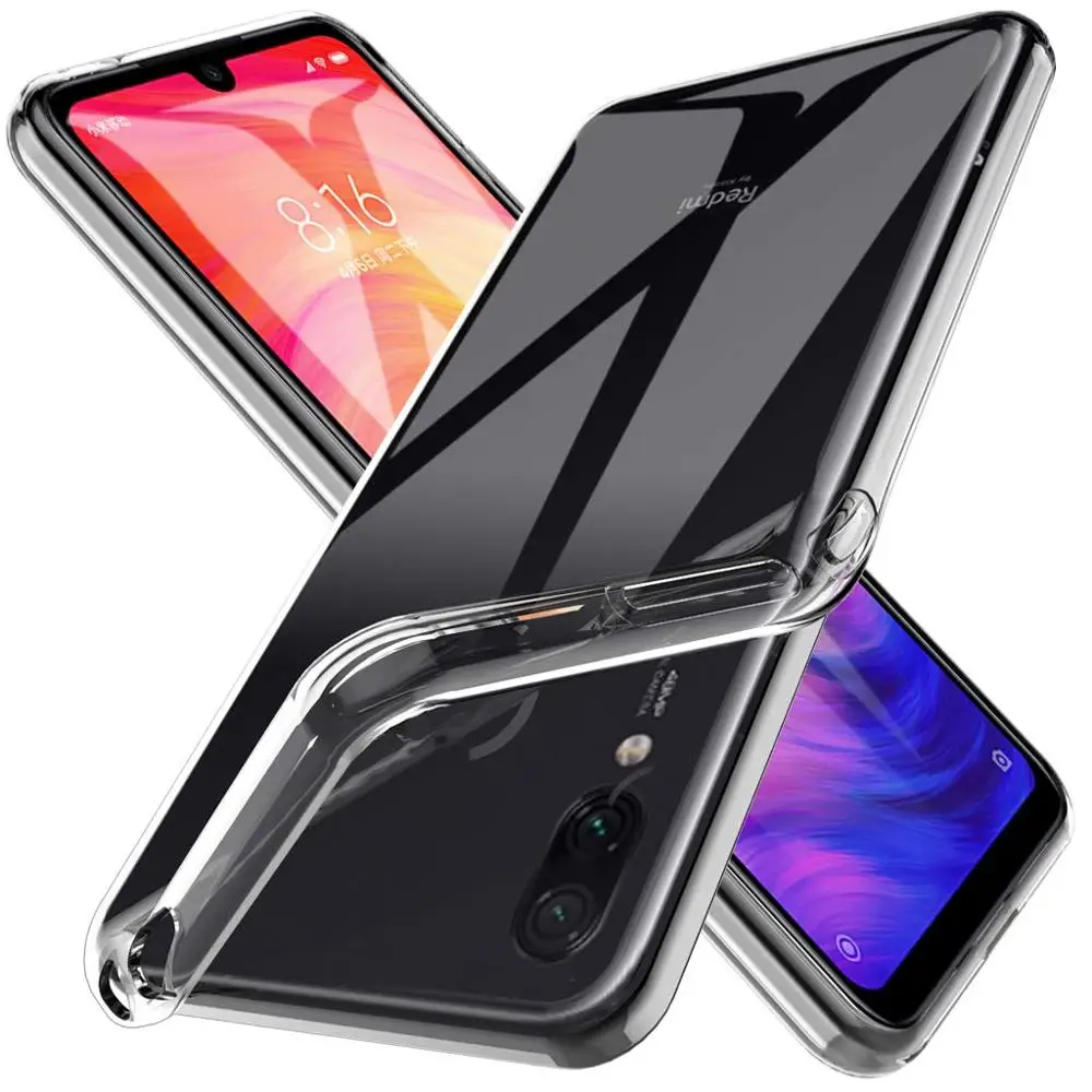 TPU Transparent Чехол для Xiao mi Red mi Note 7 6 5 Pro Red mi 7 6 5 K20 Pro Poco F1 чехол с кольцом и подставкой для Xiaomi mi 9T 9 mi 8 SE A2 A1 Lite - Цвет: TPU Transparent