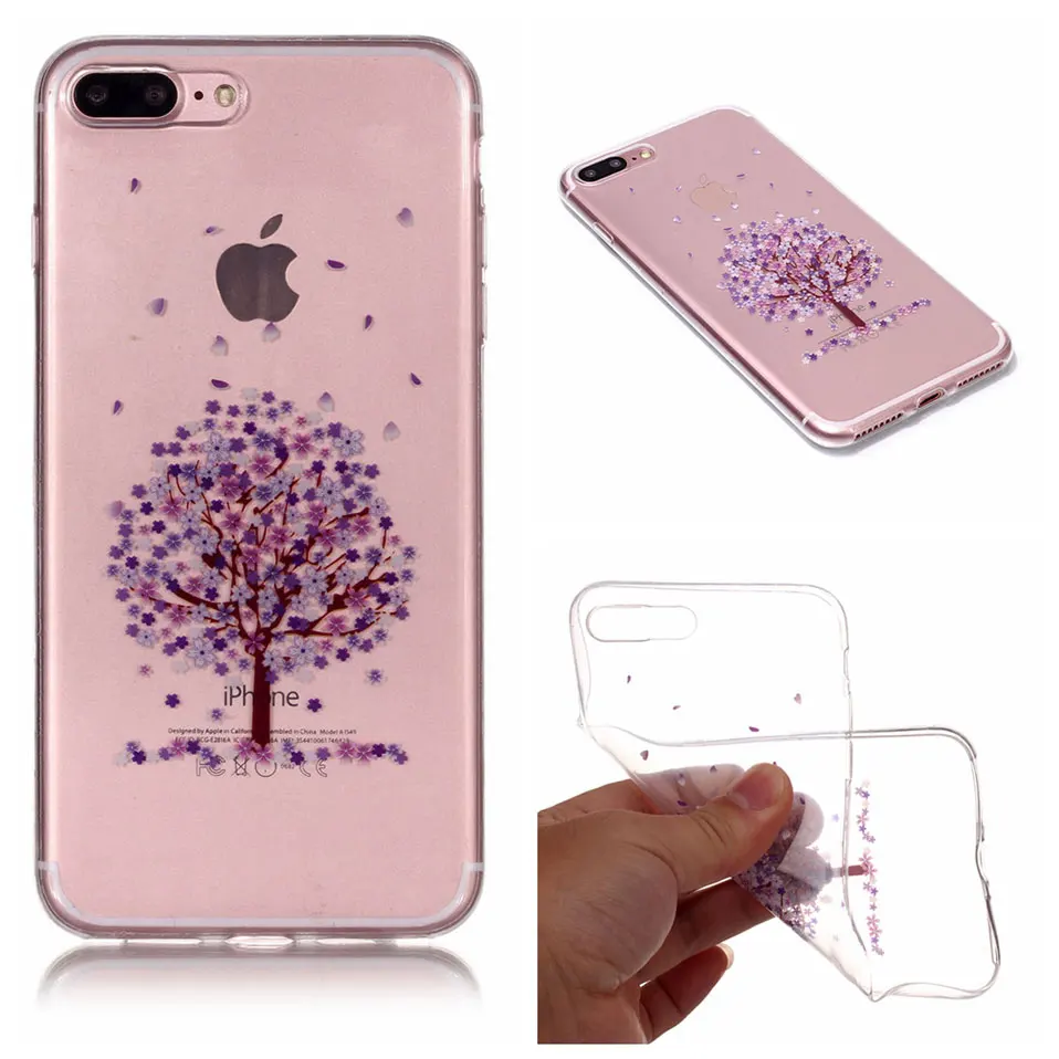 Модная Обложка для iPhone 5 6 7 8 X Cherry Blossom чехол телефона 5S 6S SE принципиально плюс Капа