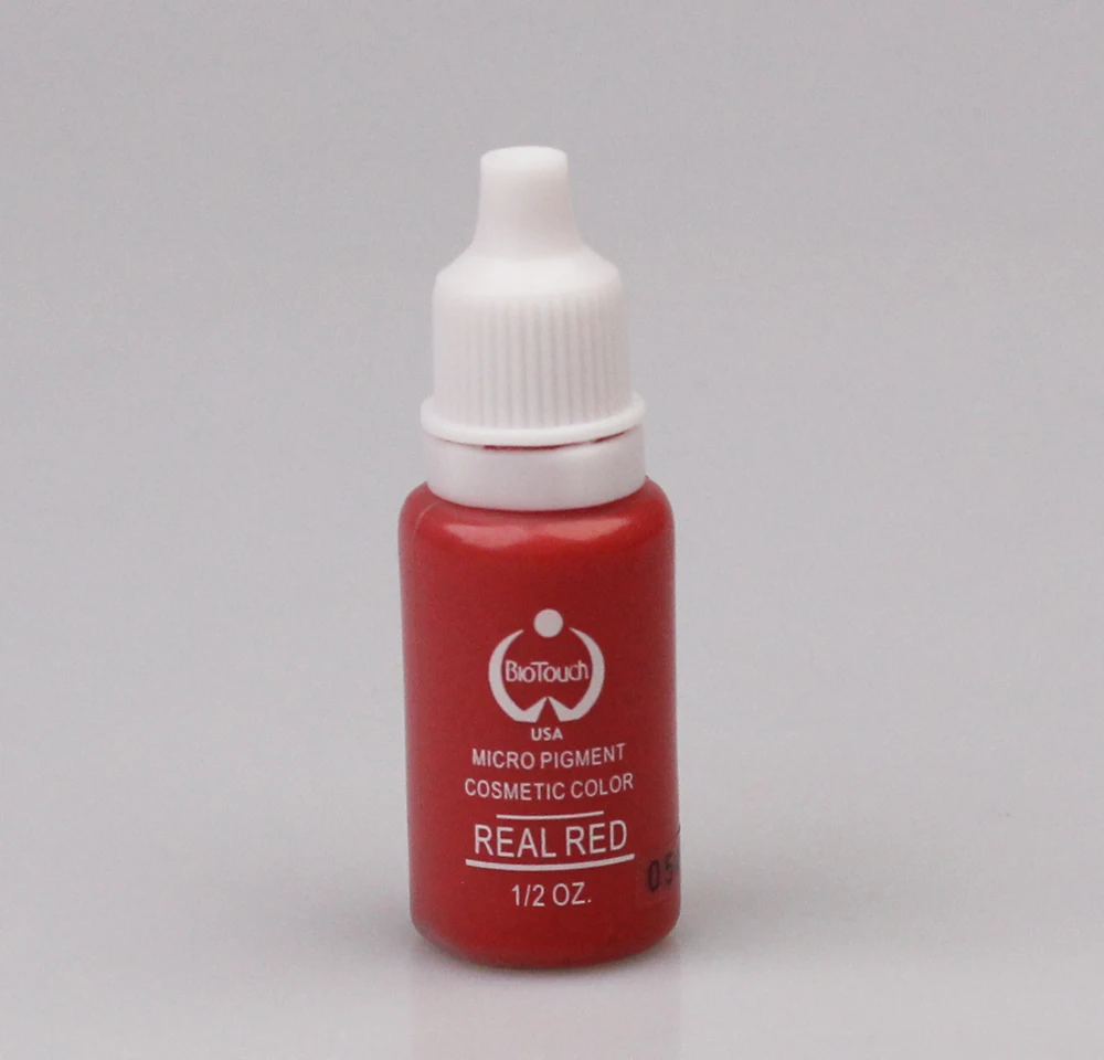 Оптовая продажа настоящий красный 15 мл чернила biotouch тату микроблейдинг