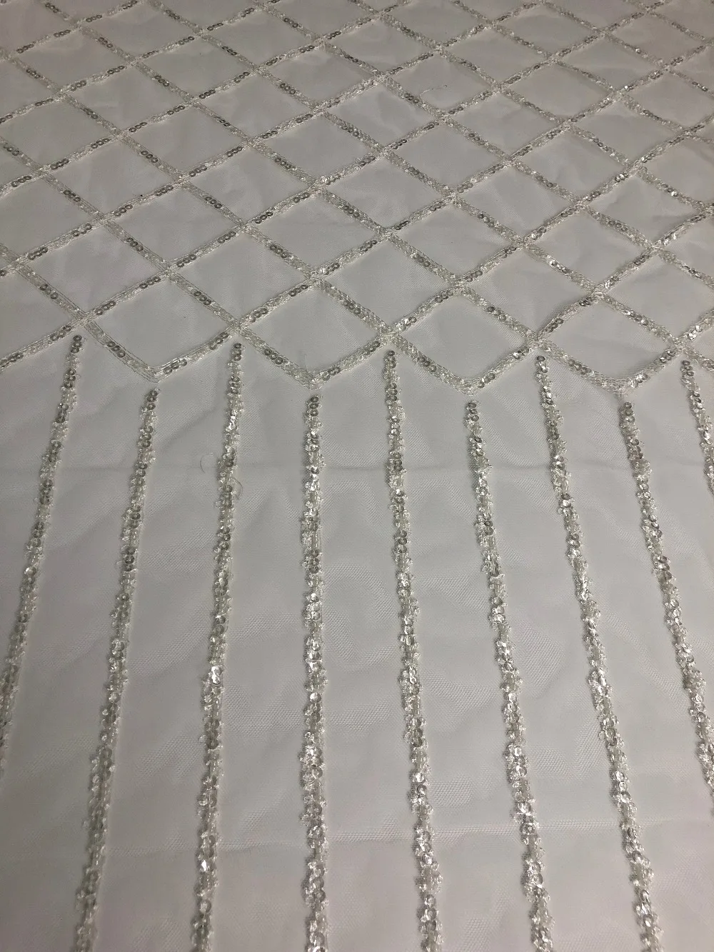 

new simple beaded fabric/elegant bridal lace/luxury fabric/haute couture luxury lace fabric for wedding dress, evening gowns