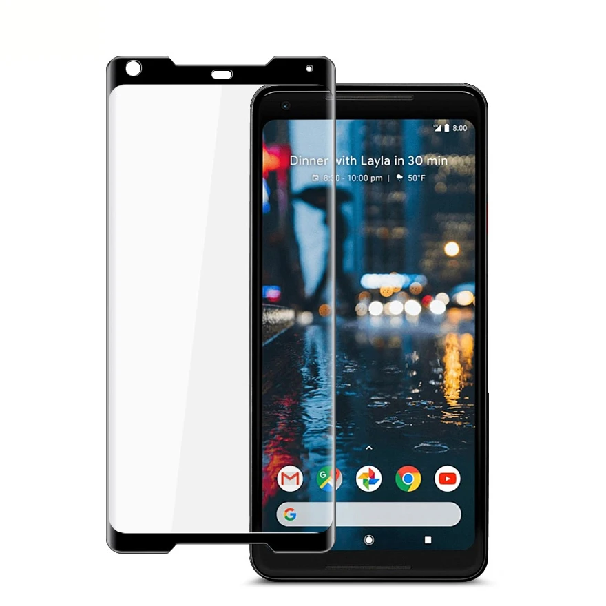 3D закаленное стекло для Google Pixel 2 XL Полное покрытие экрана Взрывозащищенная