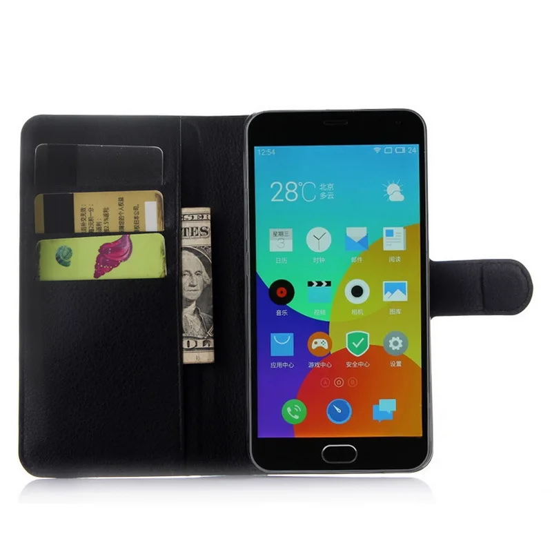 Лидер продаж для Meizu M2 Note чехол бумажник Стиль кожаный 5.5 дюймов с Подставкой