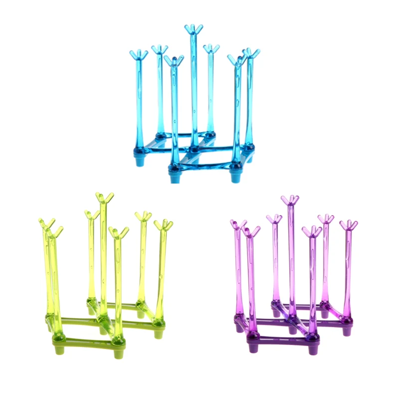 Сушилка для бутылочек кормления детей подставка сосков Складная слива|bottle rack