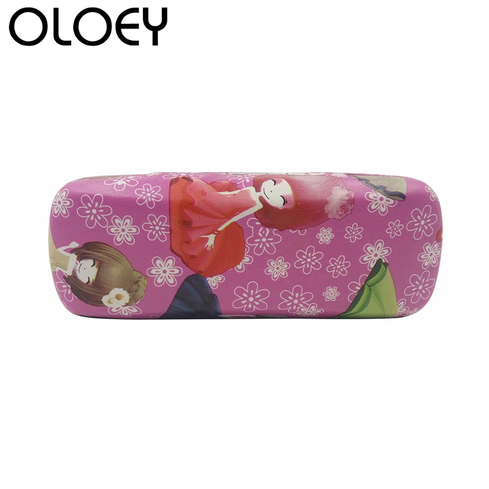 OLOEY 2018 мультяшный узор для девочек Высококачественный Чехол очков Студенческая