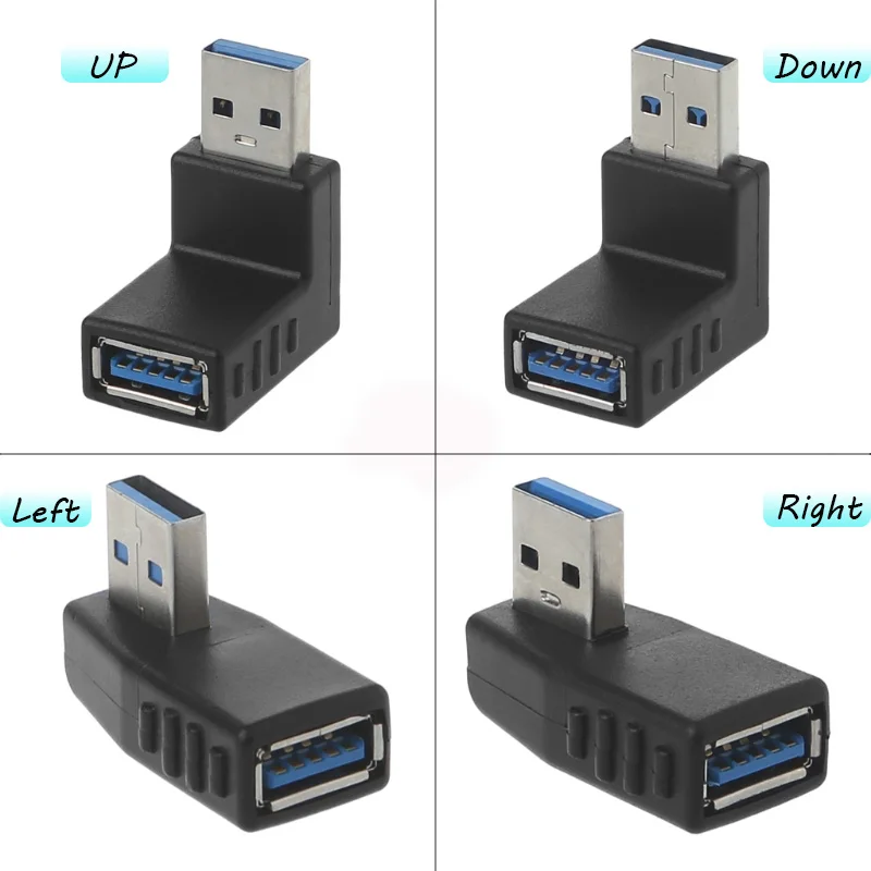 90 градусов USB 3 0 мужчина к гнезду адаптер Соединительный изгиб