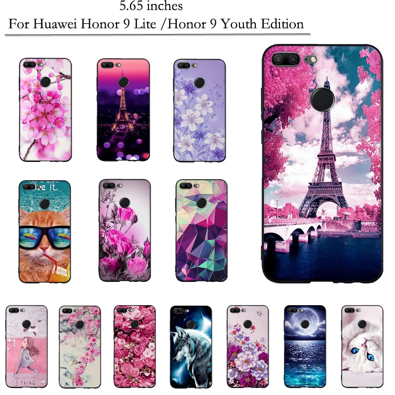 Чехол для Huawei Honor 9 Lite /Honor Youth Edition мягкий силиконовый чехол бампер из ТПУ Fundas