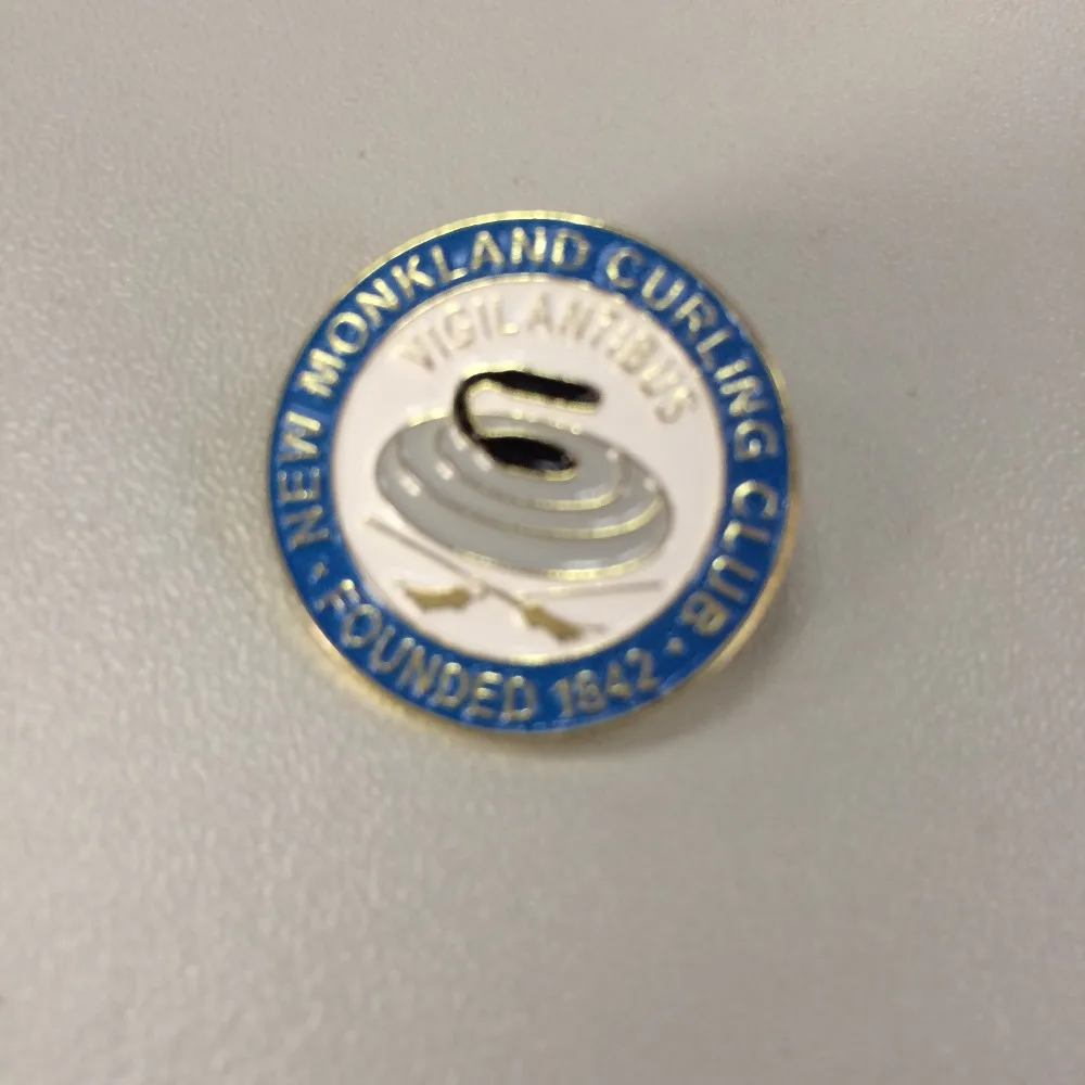 

custom personalized iron lapel pin with a butterfly clutch in die struck process and soft enamel technique--200pcs