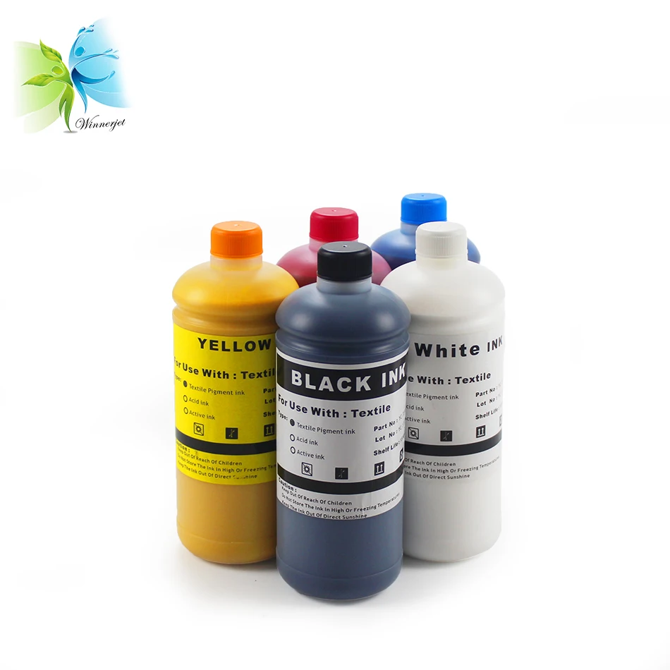 Winnerjet 500 мл DTG чернила для цифровой печати по ткани Epson T50 1390 1400 1430 1410 1500 Вт принтер с