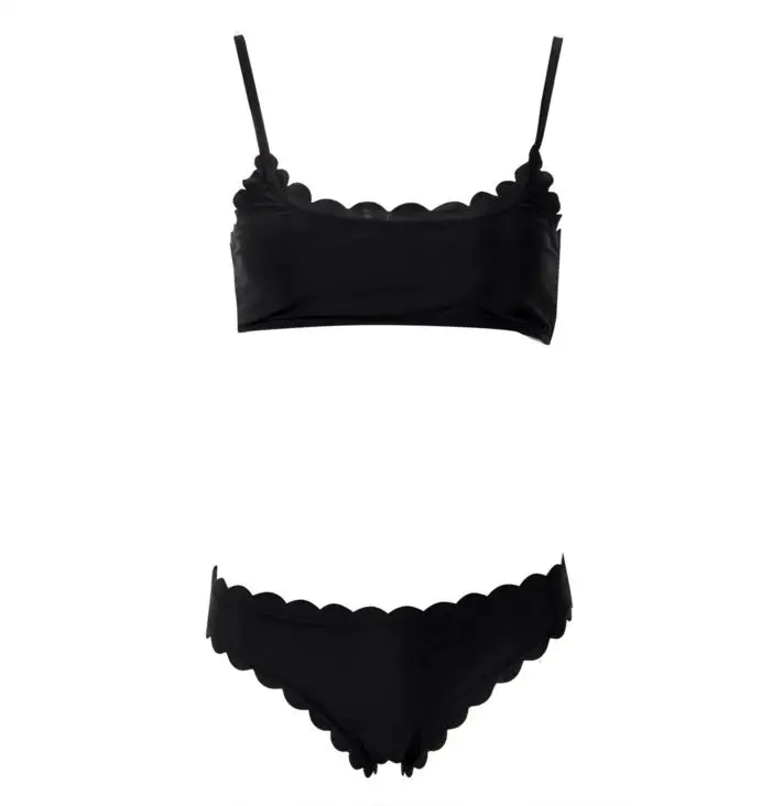 2 цвета хит продаж сексуальный женский комплект бикини с пуш-ап и рюшами без