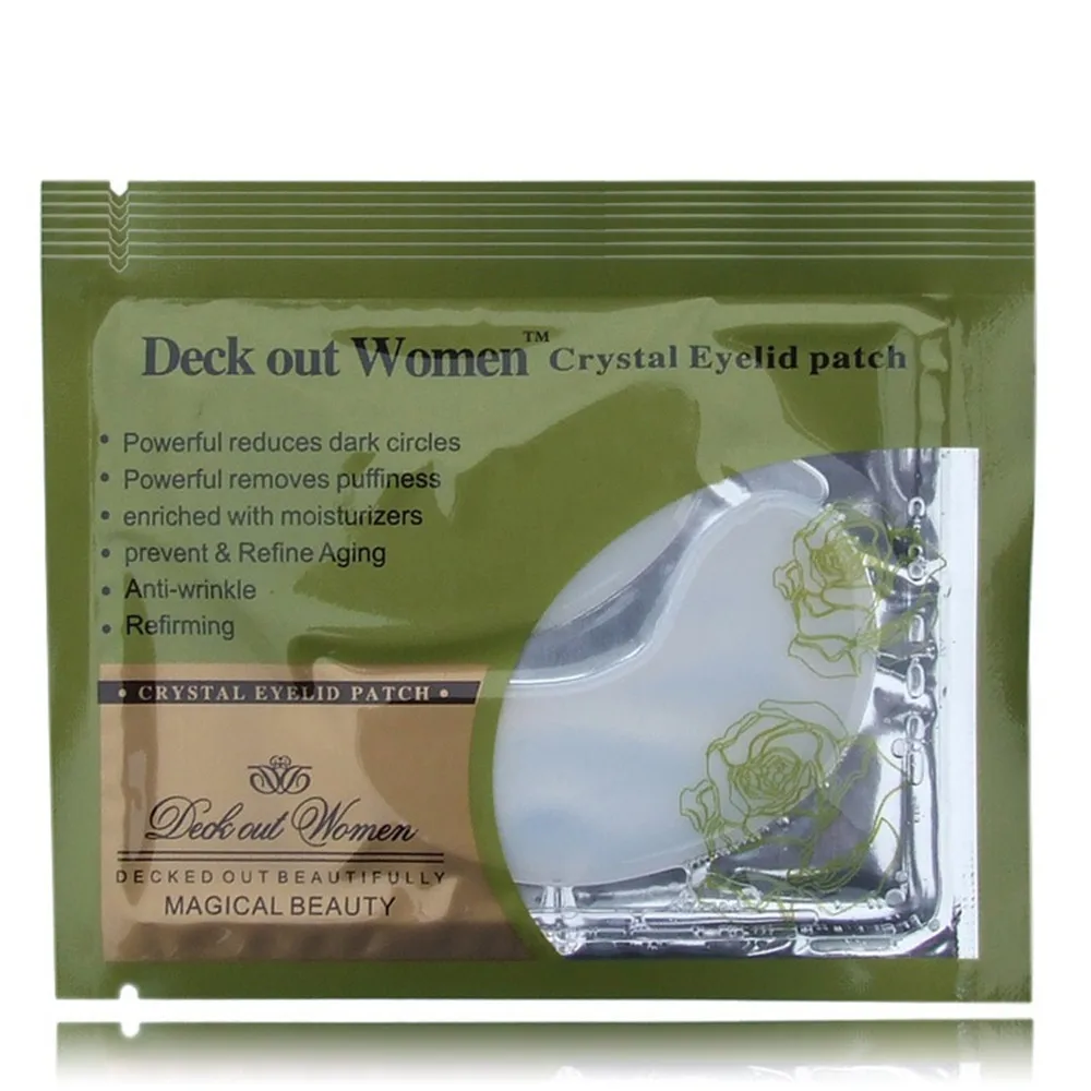 [40 шт./лот] Женская маска с кристаллами для век против морщин коллагеновая