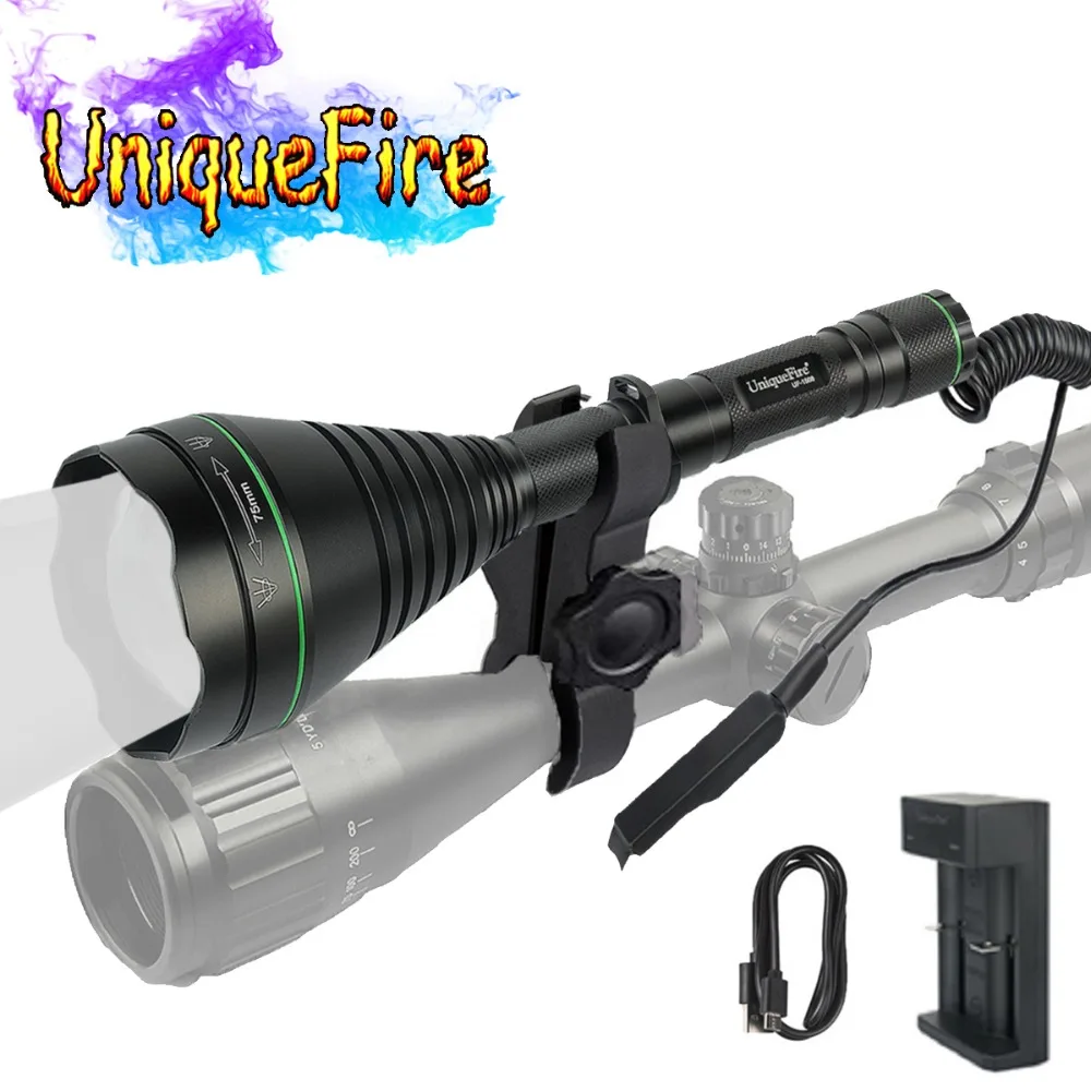 UniqueFire 1508 T75 IR 940nm новейший охотничий фонарь осветитель асферический объектив +