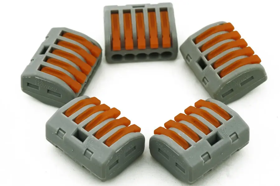 1 шт. жгут проводов пружинный разъем клеммная колодка 5-контактный зажим