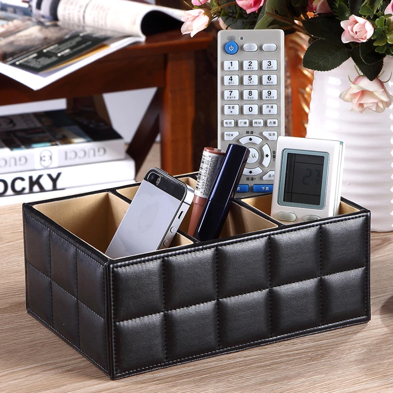 New PU Leather Makeup Storage Boxes Cosmetic Organizer Sundries Make up Tool Holder High Quality | Красота и здоровье