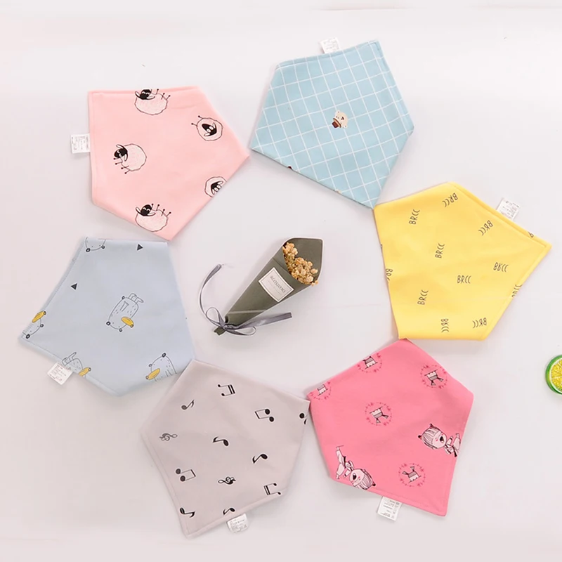 AmyaBaby супер мягкие нагрудники для ребенка бандана мультфильм хлопок треугольник девочка нагрудник для мальчика младенческой Slabber Burp Ткани новорожденного кормления нагрудник