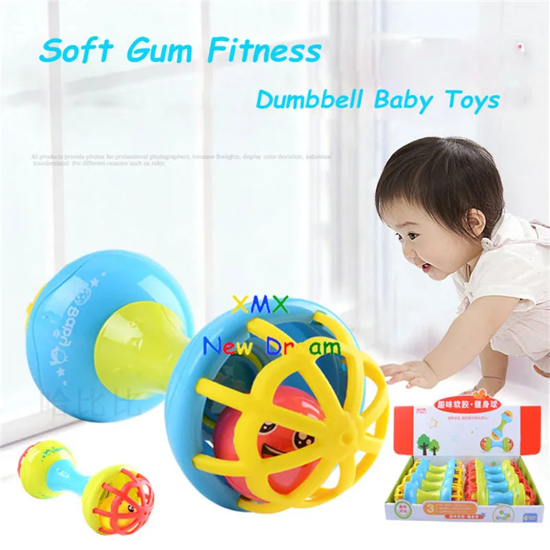 Xmxrc. Мягкие гуттаперчи Фитнес колокол. Игрушка baby ball игрушки погремушки развивать