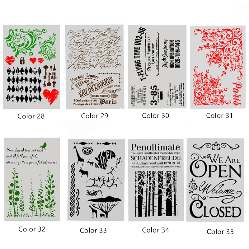 Aprince Пластиковая форма для рисования листья авто различные распылительные