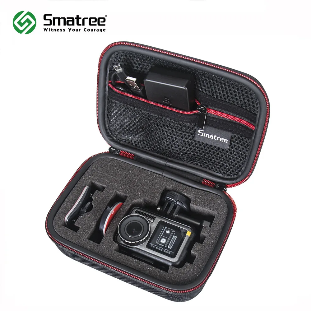 Чехол сумка Smatree для камеры DJI OSmo Action Gopro Hero 7/6/5/4/3 +/3/2/1/SJCAM sj4000/Пряжка камеры|Чехлы
