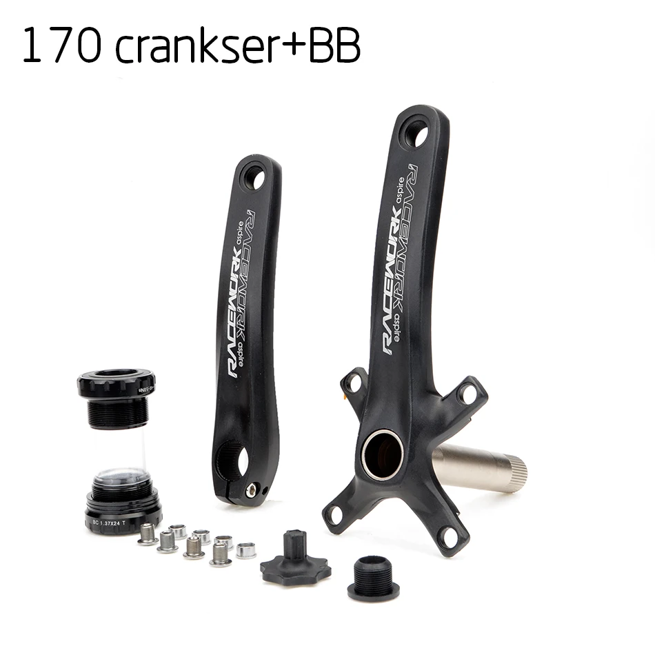 170 crank and BB 104BCD MTB велосипед Kurbel алюминиевый легиер Mit дно Fahrrad Kurbel MTB Kurbel велосипед Zubehor 170 мм 172,5 мм 175 мм - Цвет: 170 crank and BB