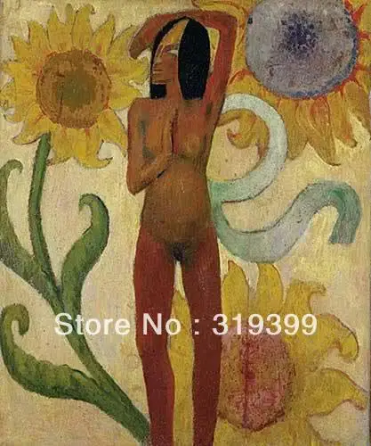 Картина маслом Paul Gauguin на льняном холсте карибская женщина 100% ручная работа