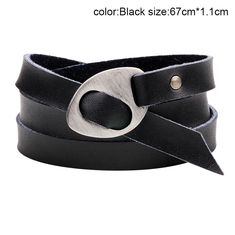 1 Pcs Retro Men Women Handmade Multilayer Wrap PU Leather Bracelet Bangle Wristband M8694 | Украшения и аксессуары